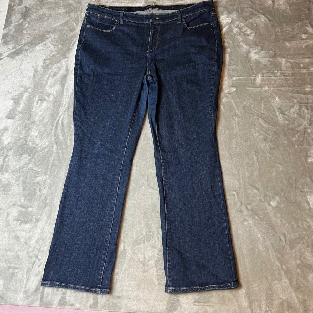 Talbots 18W Bootcut Flawless Five Pocket Dark Wash Denim Jeans Woman